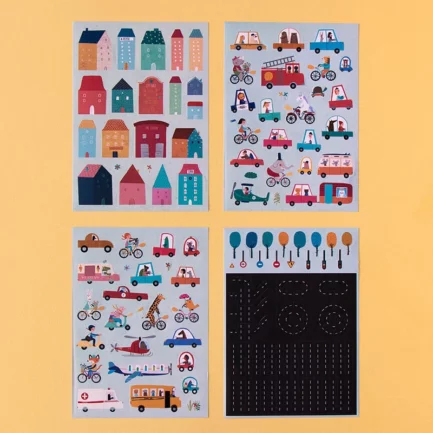 MANUALIDADES 150 STICKERS CITY - Imagen 3