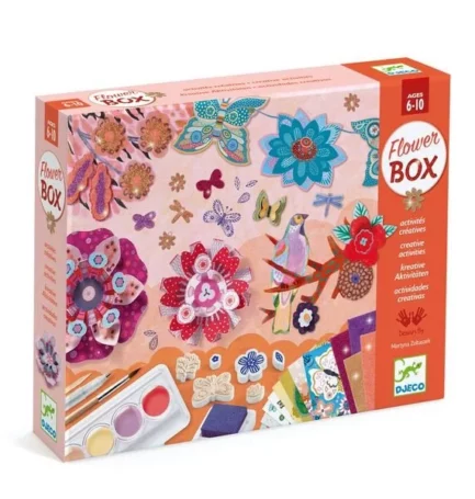 CAJA 6 MANUALIDADES FLORES BOX